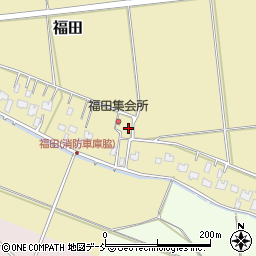 新潟県阿賀野市福田周辺の地図