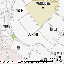 福島県福島市飯坂町（大和田）周辺の地図