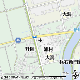 新潟県新潟市西蒲区浦村846周辺の地図
