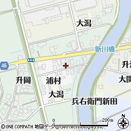新潟県新潟市西蒲区浦村838周辺の地図
