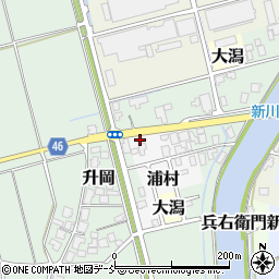新潟県新潟市西蒲区浦村843周辺の地図