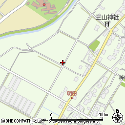新潟県新潟市西区明田周辺の地図