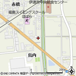 福島県伊達市保原町赤橋119周辺の地図