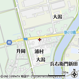 新潟県新潟市西蒲区浦村841周辺の地図