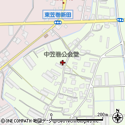 新潟県新潟市南区東笠巻1554-1周辺の地図