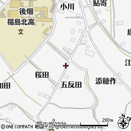 福島県福島市飯坂町桜田18周辺の地図