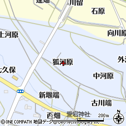 福島県福島市下飯坂狐河原周辺の地図