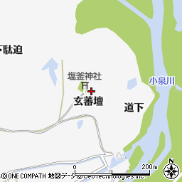 福島県相馬市和田玄蕃壇周辺の地図