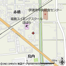 福島県伊達市保原町赤橋122周辺の地図