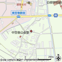 新潟県新潟市南区東笠巻1541周辺の地図