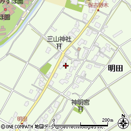 新潟県新潟市西区明田780周辺の地図