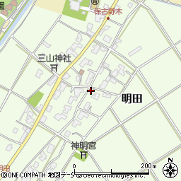 新潟県新潟市西区明田772周辺の地図