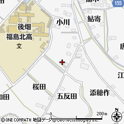 福島県福島市飯坂町小川63周辺の地図