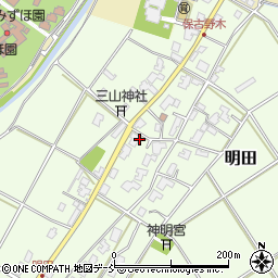 新潟県新潟市西区明田779周辺の地図