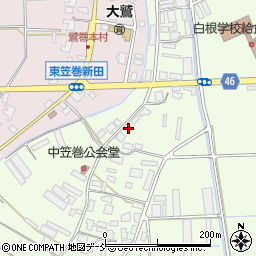 新潟県新潟市南区東笠巻1534-2周辺の地図