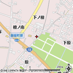 福島県福島市飯坂町平野下原59-2周辺の地図