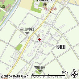 新潟県新潟市西区明田714周辺の地図