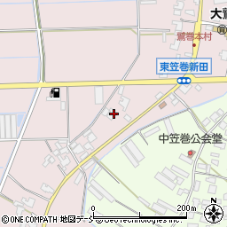 新潟県新潟市南区東笠巻新田598周辺の地図