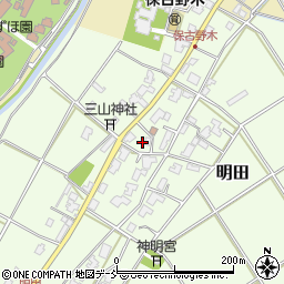 新潟県新潟市西区明田713周辺の地図