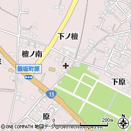 福島県福島市飯坂町平野下原59-1周辺の地図