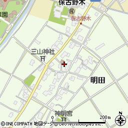 新潟県新潟市西区明田717周辺の地図