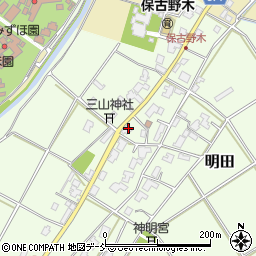 新潟県新潟市西区明田711周辺の地図