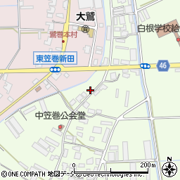 新潟県新潟市南区東笠巻1591-1周辺の地図