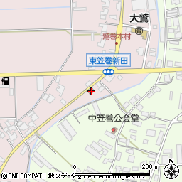 東笠巻新田生活改善センター周辺の地図