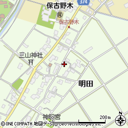 新潟県新潟市西区明田763周辺の地図