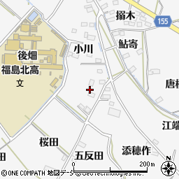 福島県福島市飯坂町小川1周辺の地図