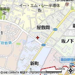 福島県伊達市屋敷間1周辺の地図