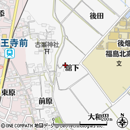 福島県福島市飯坂町舘下15周辺の地図