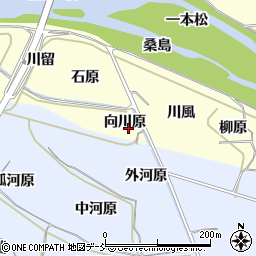 福島県福島市飯坂町湯野（向川原）周辺の地図