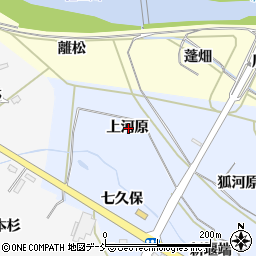 福島県福島市下飯坂上河原周辺の地図