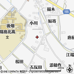 福島県福島市飯坂町小川10周辺の地図