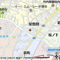 福島県伊達市屋敷間3周辺の地図