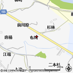 福島県福島市飯坂町布川周辺の地図
