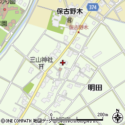 新潟県新潟市西区明田719周辺の地図