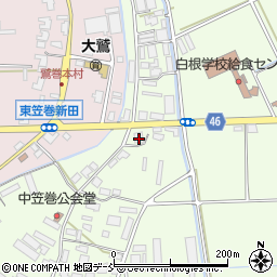 新潟県新潟市南区東笠巻1596周辺の地図