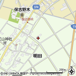 新潟県新潟市西区明田619周辺の地図