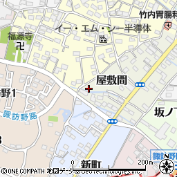 福島県伊達市屋敷間6周辺の地図