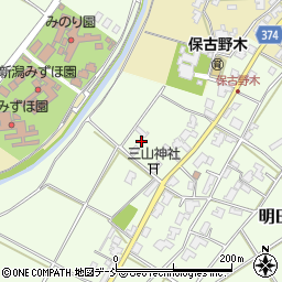 新潟県新潟市西区明田345周辺の地図
