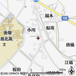 福島県福島市飯坂町小川12周辺の地図