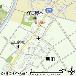 新潟県新潟市西区明田721周辺の地図
