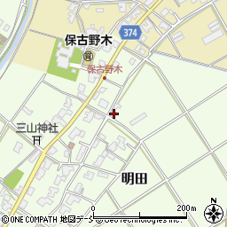 新潟県新潟市西区明田760周辺の地図
