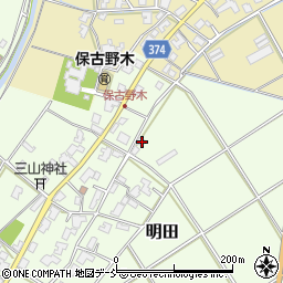 新潟県新潟市西区明田622周辺の地図