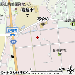新潟県阿賀野市野地城周辺の地図