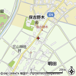 新潟県新潟市西区明田722周辺の地図