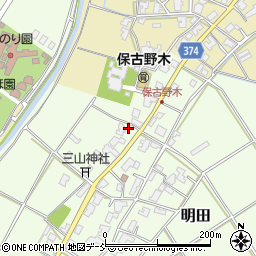 新潟県新潟市西区明田639周辺の地図