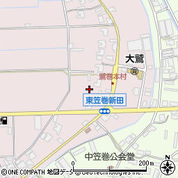 新潟県新潟市南区東笠巻新田318周辺の地図